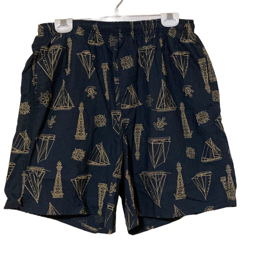 Men’s Nautical Swim Trunks sz Large - Picture 2 of 7